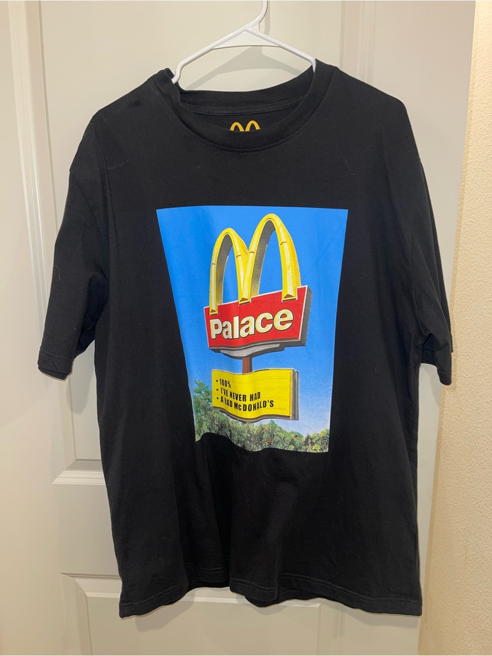 Palace X McDonald's Graphic Black T-shirt XXL